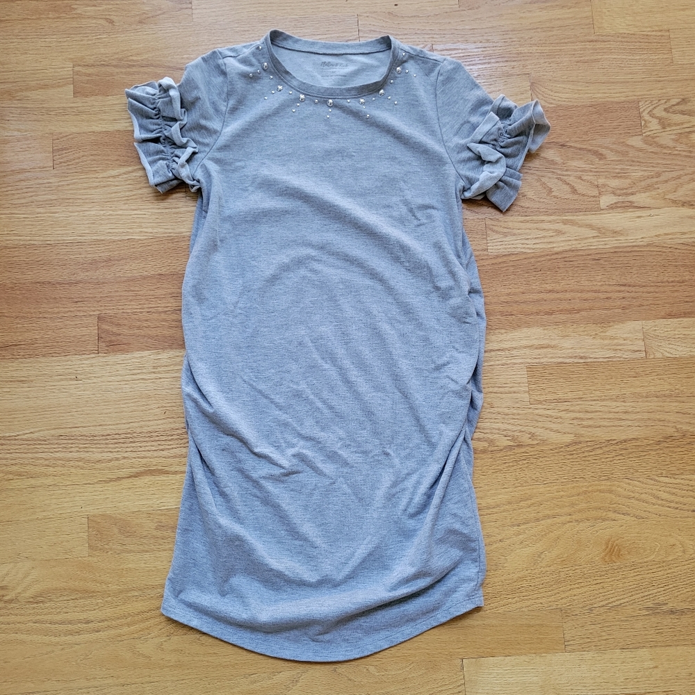 Maternity grey dress, size medium